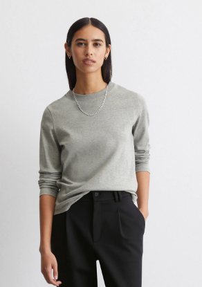 Picture of CREWNECK INTERLOCK - Long sleeved top
